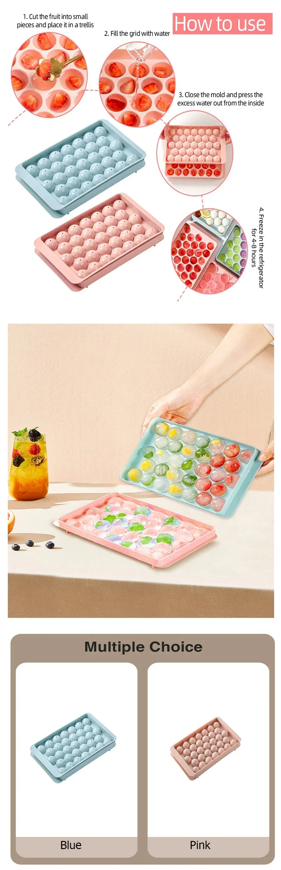 Bolas de hielo ideales para servir