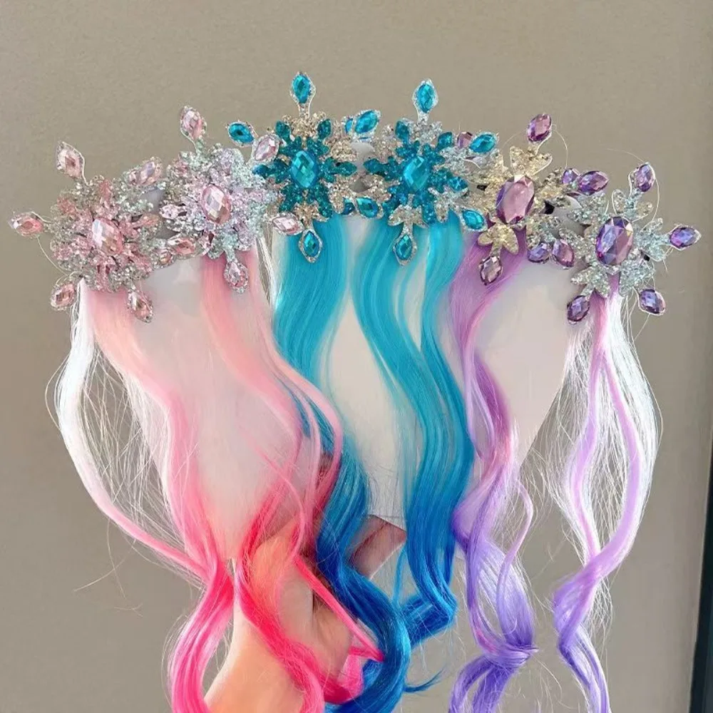 Horquillas de pelo con copo nevado brillante para niñas invierno - imagen 5