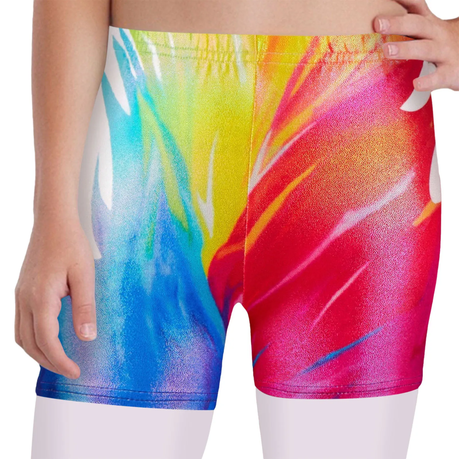 Pantalones cortos ballet niña cintura elástica estampado metálico - imagen 4