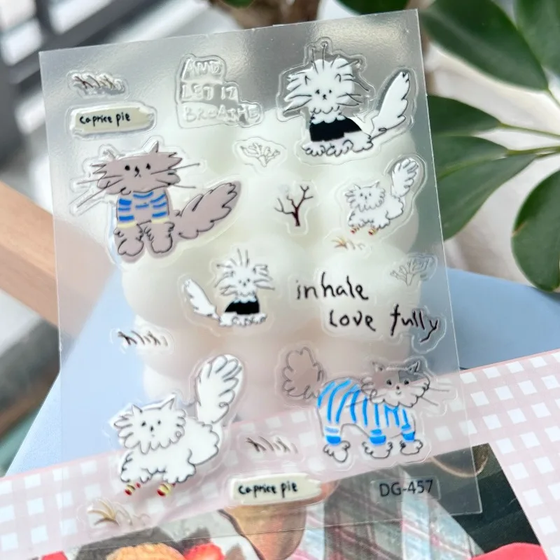 Pegatinas de gato resistentes al agua para móvil y tablet - imagen 3