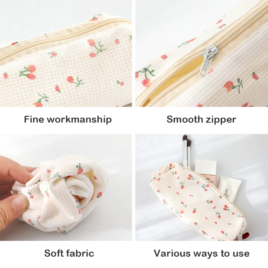 Estuche floral infantil para lápices, diseño escolar simpático - imagen 4