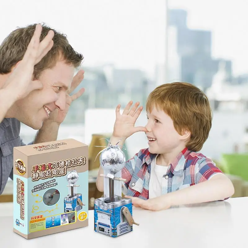 Generador manual para niños – Kit científico de electricidad - imagen 4