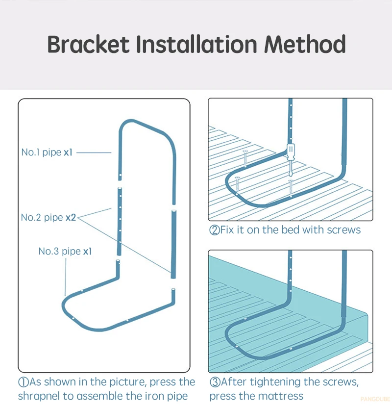 Barrera de cama para niños – Protección anticaídas - imagen 3