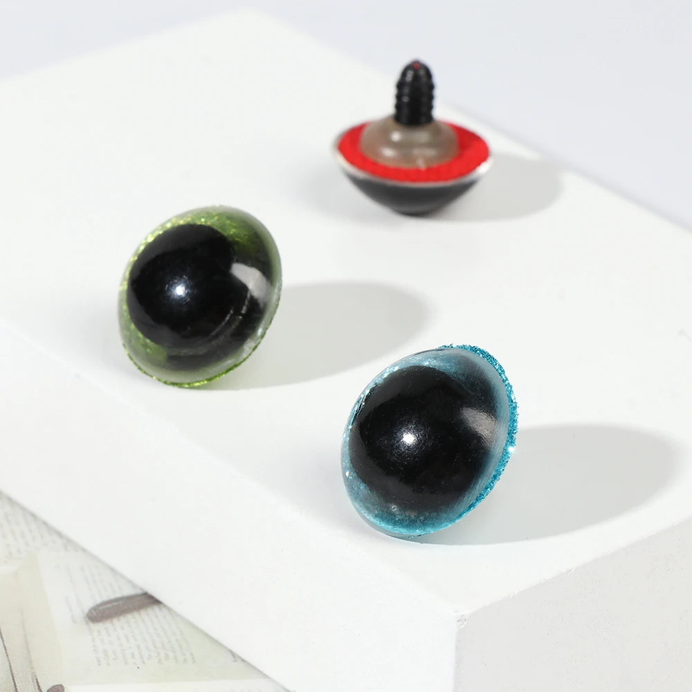 Ojos de seguridad con purpurina 3D para peluche – Felpa brillante - imagen 4