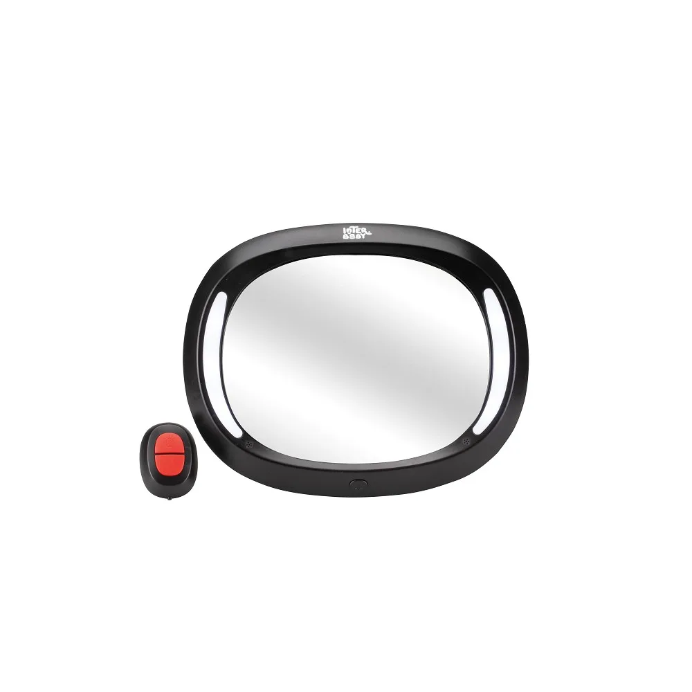 Espejo de seguridad para bebé coche contramarcha con LED - imagen 5