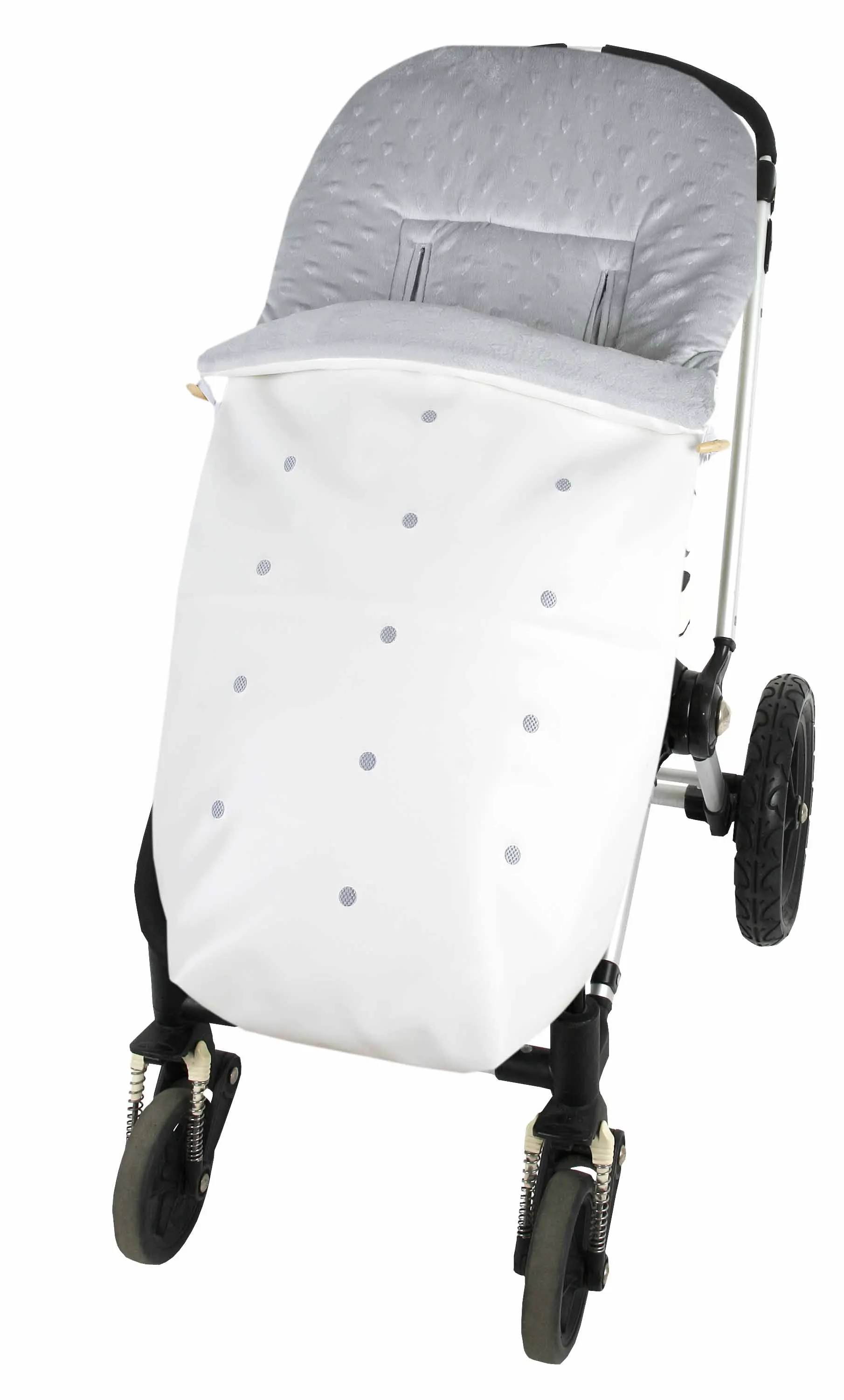 Saco de carro bebé universal con exterior de polipiel